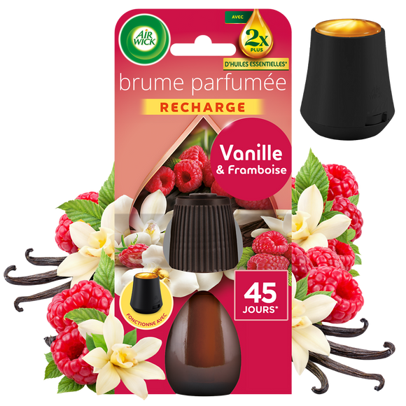 Désodorisant Recharge essential mist fleur de vanille AIR WICK, 20ml