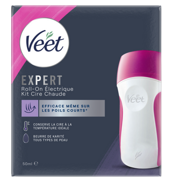 Roll-on électrique de cire EasyWax VEET, avec recharge de 50ml