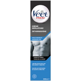 Veet Men Crème Dépilatoire Peaux Sensibles 200ml