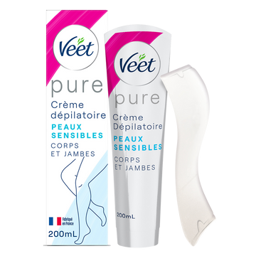Crème Dépilatoire Pure Peaux Sensibles Sans Odeur D'Amoniaque - VEET -200ml