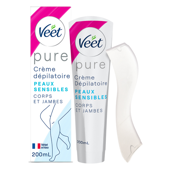 Crème Dépilatoire Pure Peaux Sensibles Sans Odeur D'Amoniaque - VEET -200ml