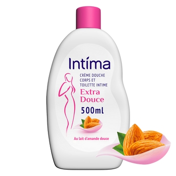 Crème Douche Intime 2 En 1 Extra Douce Lait D'Amande - INTIMA - 500ml