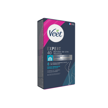 Veet Bandes de Cire Expert Peaux Sensibles x40