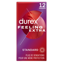 Préservatifs Feeling Extra Fins & Extra Lubrifés - DUREX - x12