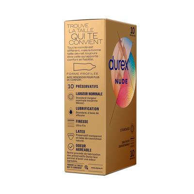 Préservatifs Nude Ultra Fins & Lubrifiés - DUREX - x10