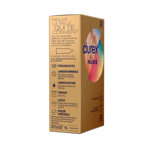 Préservatifs Nude Ultra Fins & Lubrifiés - DUREX - x10