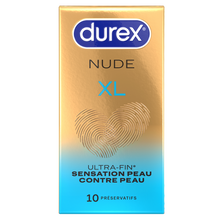 Préservatifs DUREX nude XL extra fins x10