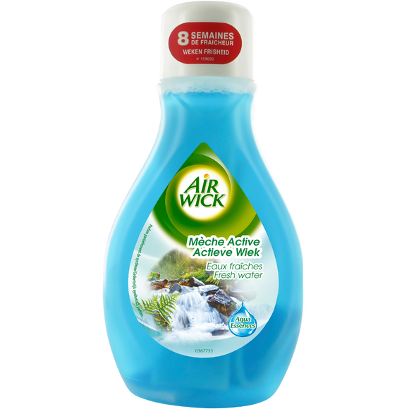 Mèche désodorisante active senteur eaux fraîches AIR WICK, 375ml