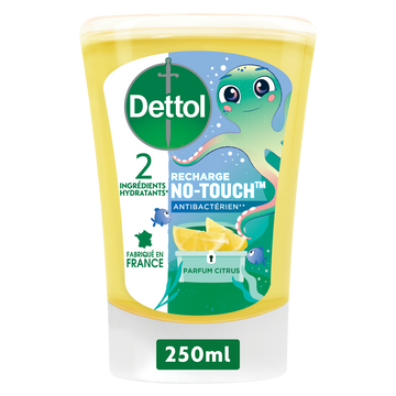 Recharge Savon Liquide Mains Citron Antibactérien No Touch - DETTOL -250ml