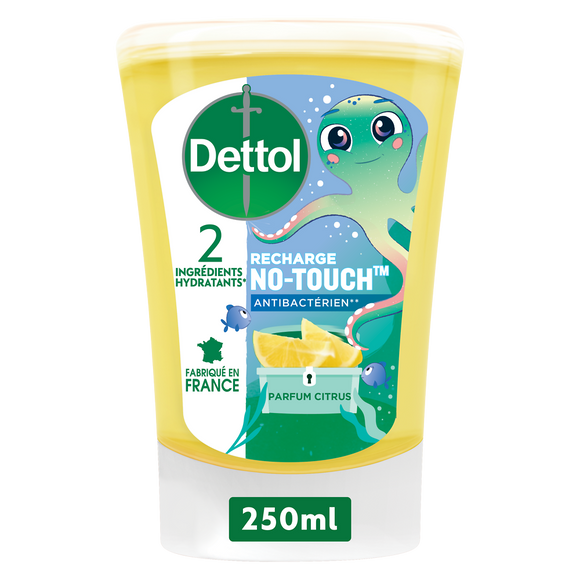 Recharge Savon Liquide Mains Citron Antibactérien No Touch - DETTOL -250ml