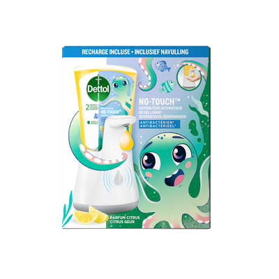 Distributeur Automatique Savon Mains Et Recharge Citron - DETTOL - 250ml