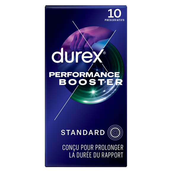 Préservatifs Booster Performance Retardants Extra Lubrifiés - DUREX -x10