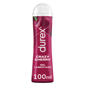 Gel Lubrifiant Intime Crazy Cherry Arômatisé Cerise Base Eau - DUREX -100ml