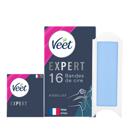Veet Bande de Cire Expert Aisselles Peaux Sensibles x16