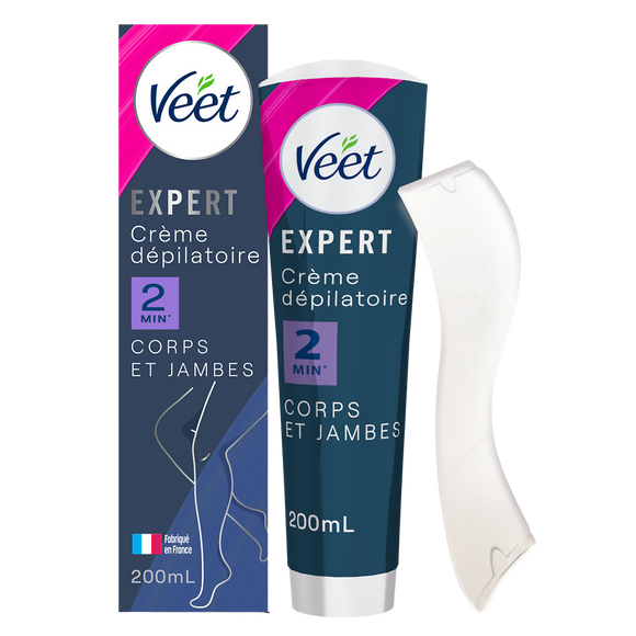 Crème Dépilatoire Expert Corps Et Jambes 2min Poils Tenaces - VEET - 200ml