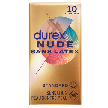 Préservatifs Nude Sans Latex Extra Lubrifés - DUREX - x10