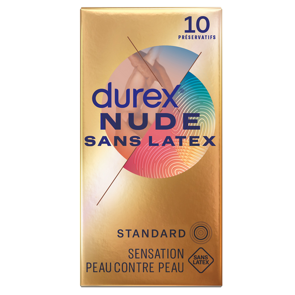 Préservatifs Nude Sans Latex Extra Lubrifés - DUREX - x10