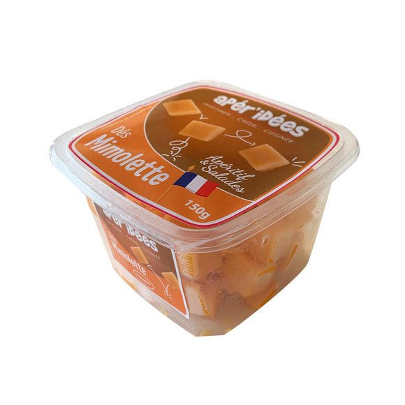 Dés de mimolette au lait pasteurisé APER'IDEE, 30%mg, 150g