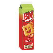 Biscuits fourrés goût fraise BN x16 285g