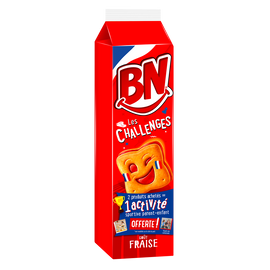 Biscuits fourrés goût fraise BN x16 285g