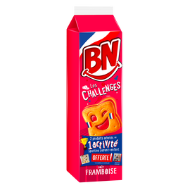 Biscuits fourrés goût framboise BN x16 285g