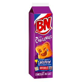 Biscuits fourrés chocolat lait BN, x16, 285g