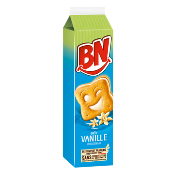 Biscuits fourrés goût vanille BN 285g