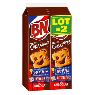 Biscuits fourrés chocolat BN x32, 570g