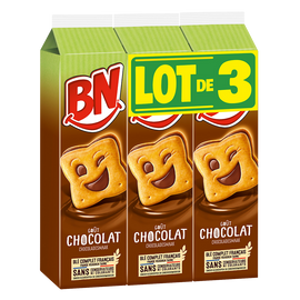 Biscuits fourrés chocolat BN x48, 855g