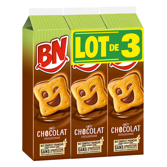 Biscuits fourrés chocolat BN x48, 855g