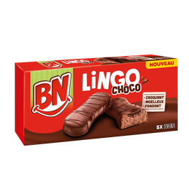 BN moëlleux lingo chocolat x5, 170g