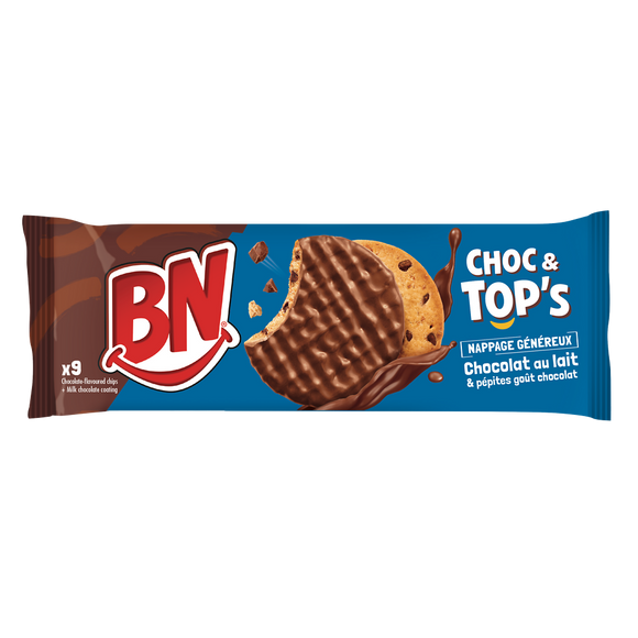 BN choc & tops nappage + pépites chocolat au lait, 150g