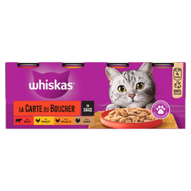 Boîtes chat La Carte du Boucher en sauce WHISKAS - 4x400g