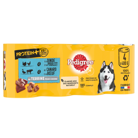 Boîtes chien en terrine Protein Plus PEDIGREE - 4x400g