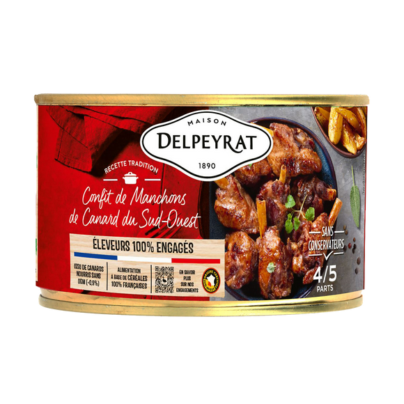 Manchons de canard confits Sud Ouest IGP DELPEYRAT, 1350g