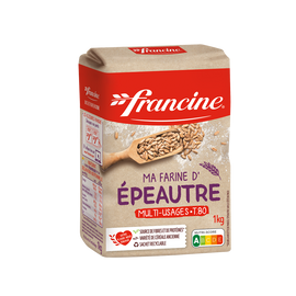 Farine d'épeautre T80 FRANCINE - Paquet de 1kg