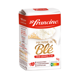 Farine de blé T45 FRANCINE, 1kg