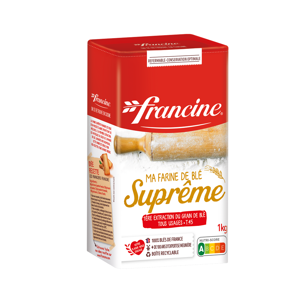 FRANCINE suprême FRANCE FARINE, paquet de 1kg