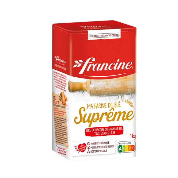 FRANCINE suprême FRANCE FARINE, paquet de 1kg