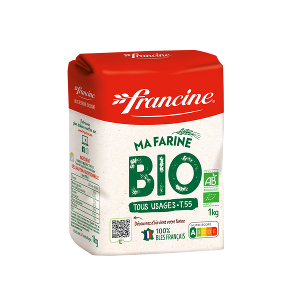 Farine de blé bio, FRANCINE, 1kg