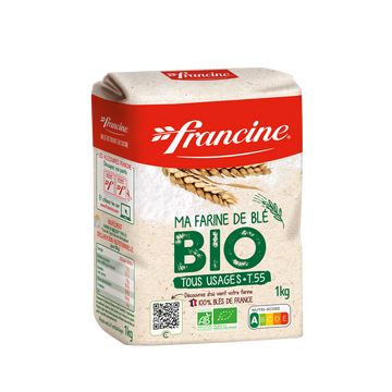 Farine de blé bio, FRANCINE, 1kg