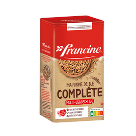 Farine complète FRANCINE, boîte de 1kg