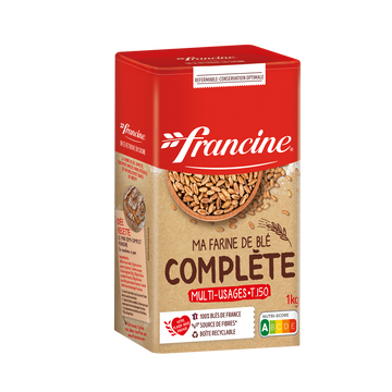 Farine complète FRANCINE, boîte de 1kg