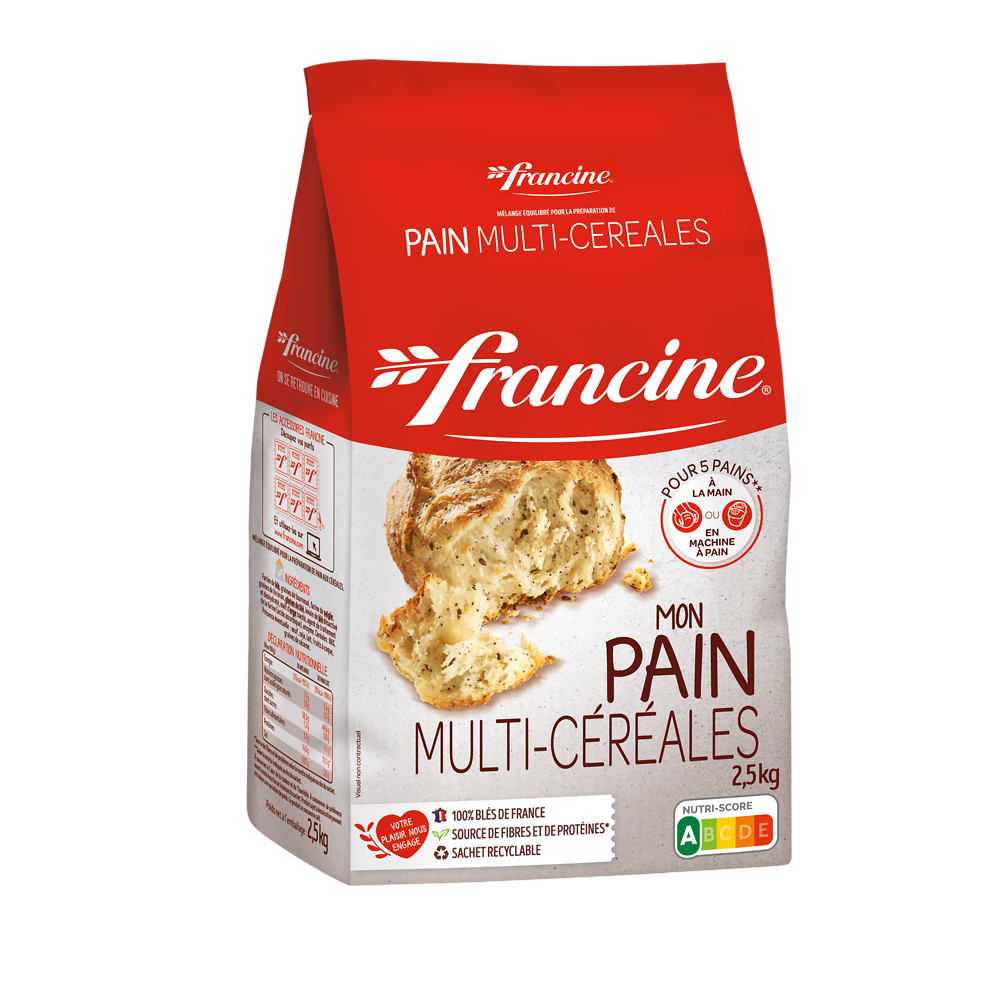 Préparation pour pain multi-céréales FRANCINE, 2,5kg
