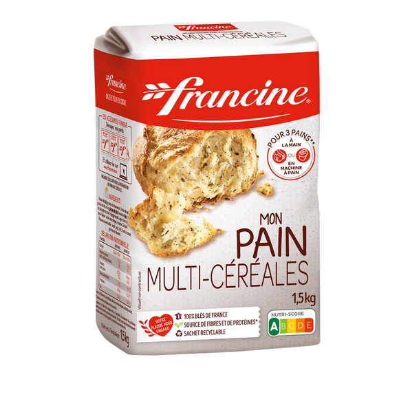 Préparation pour pain multi-céréales FRANCINE, 1,5kg