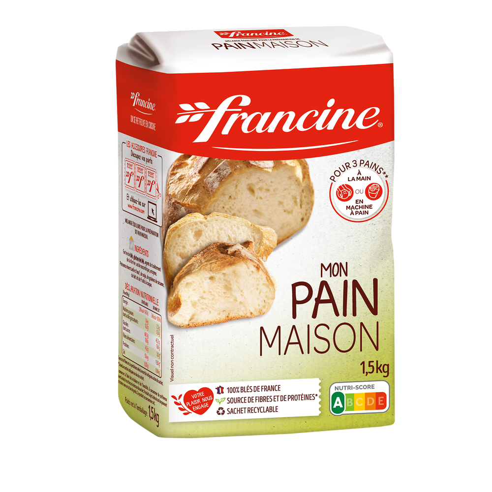 Préaparation pour pain maison, FRANCINE, 1,5kg