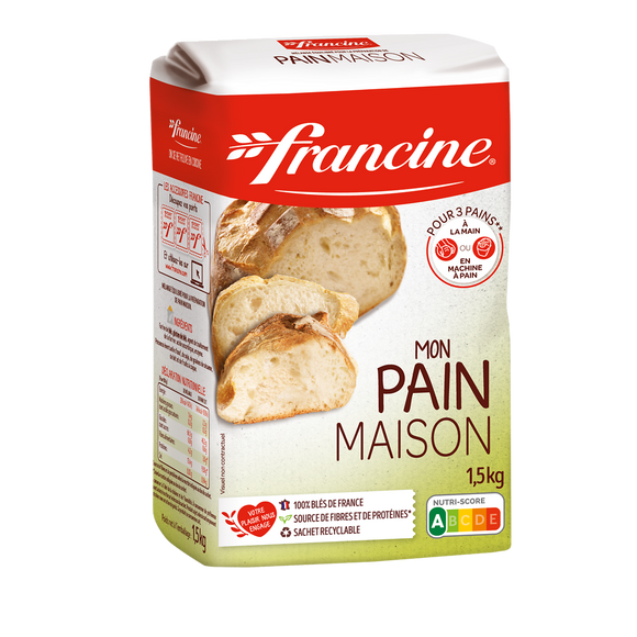 Préaparation pour pain maison, FRANCINE, 1,5kg
