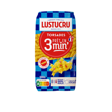 Torsettes cuisson  3min LUSTUCRU, 500g