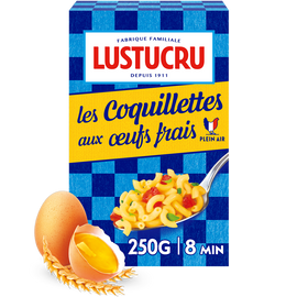 Coquillettes aux oeufs LUSTUCRU, 250g