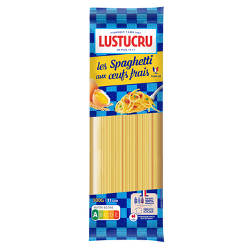 Les spaghetti aux oeufs frais LUSTUCRU - paquet 500g